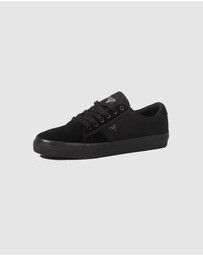 Fallen Footwear - Fallen Footwear Men Bomber Vulcanised Sole Shoes Suede/Cotton Black