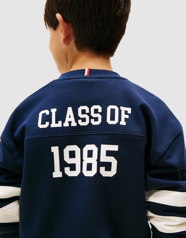 Tommy Hilfiger - Varsity Back Logo Colour-Blocked Sweatshirt - Kids