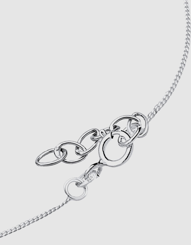 Elli Jewelry - Kids - Necklace Kids Cross Heart Crystals 925 Sterling Silver