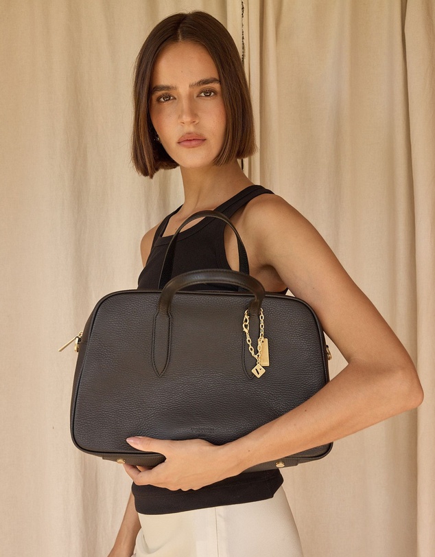 VESTIRSI - Vera Black Medium Bowler Bag