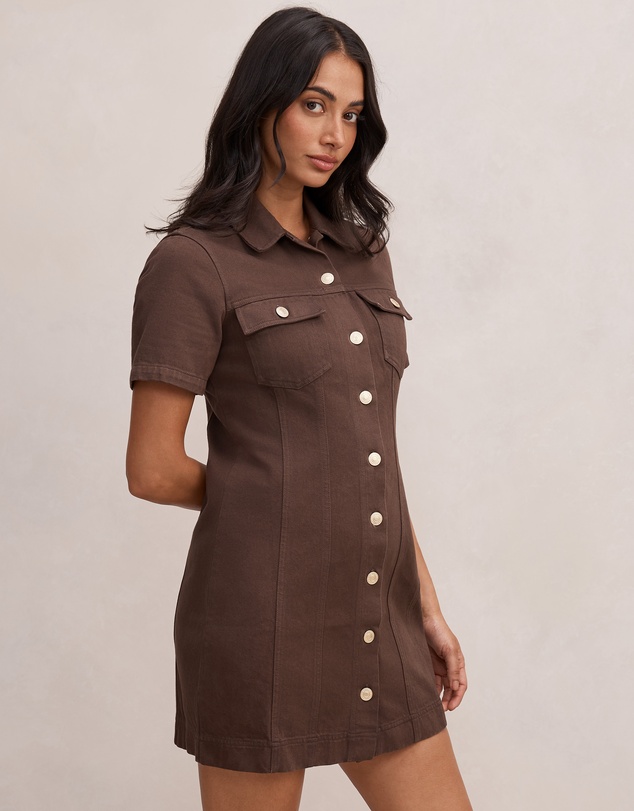 Forever New - Sophia Mini Denim Shirt Dress