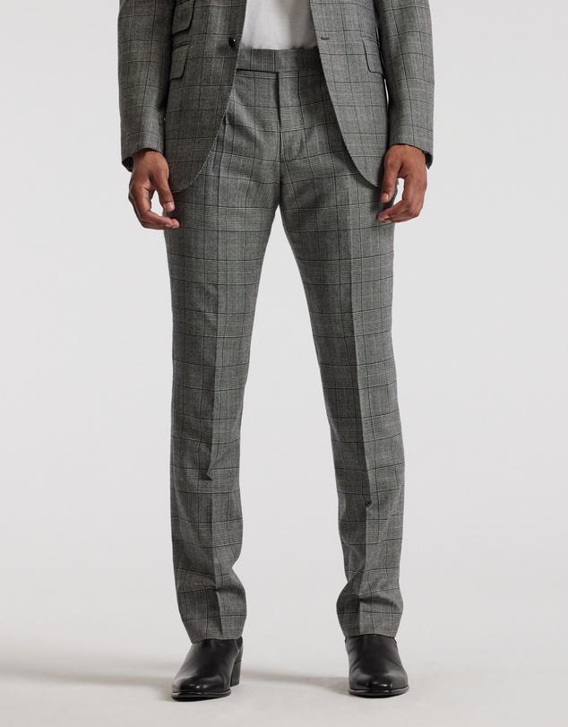Calibre - Glen Check Suit Pants Grey