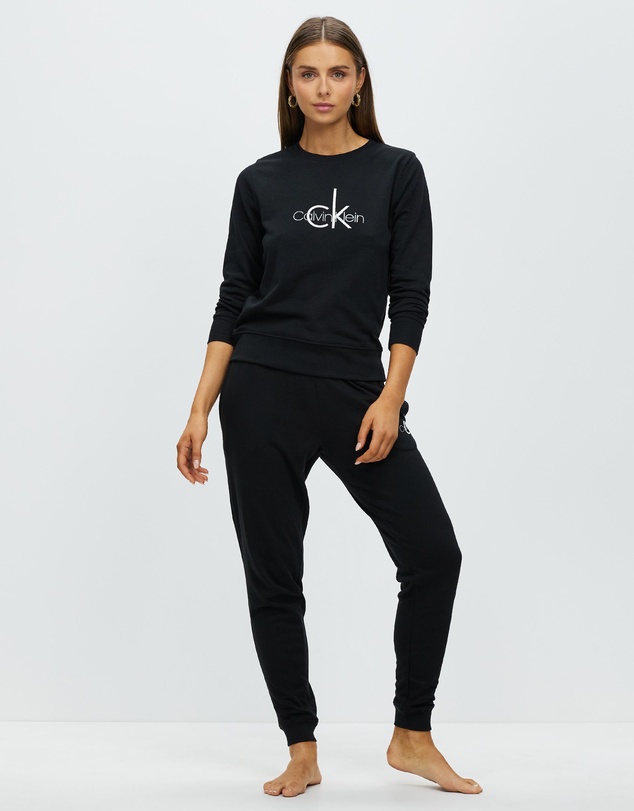 Calvin Klein - Logo Lounge Refresh Long Sleeves Crew Neck Top
