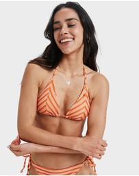 Roxy - Womens Moana Stripe Bikini Top