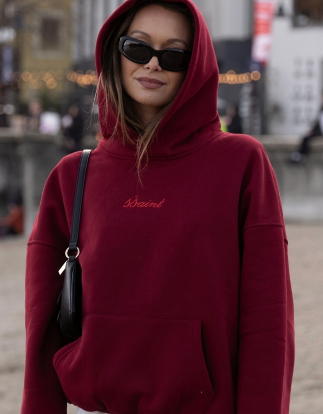 SSAINT - SŚAINT Tonal Hoodie Cherry