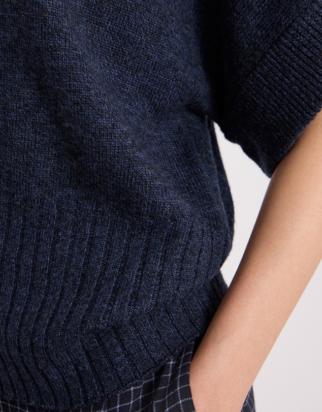 David Lawrence - Roll Neck Gilet Top