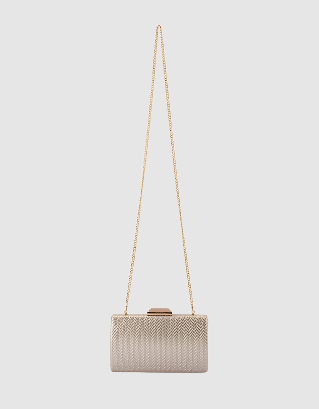 Olga Berg - Marika Embossed Clutch