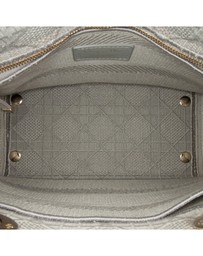 Pre-Loved by Azura Reborn - Pre-Loved dior Dior Caro Mini Bag Grey Embossed Canvas