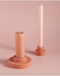 porter green - escc medium pillar candle soy-blend unscented candles