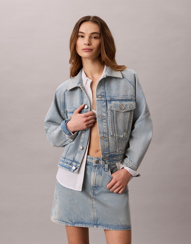 Calvin Klein Jeans - Denim Logo Tape Boxy Jacket