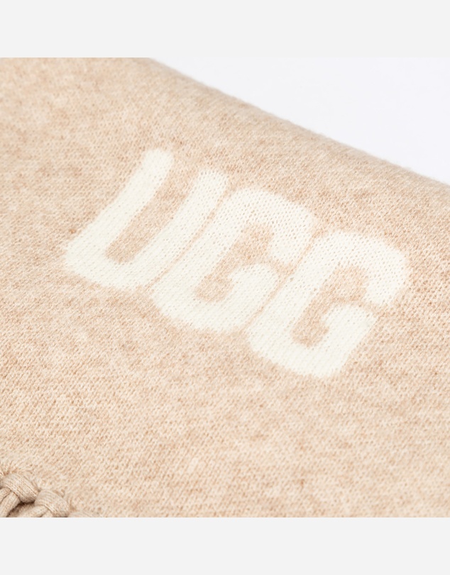 Ozwear Connection Uggs - Ugg Logo Cashmere Aus Wool Woven Scarf