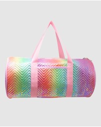 Pink Poppy - Unicorn Dreamer Quilted Rainbow Duffle Bag