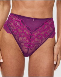 Ann Summers - Sexy Lace Two Tone High Waist Brazilian Briefs