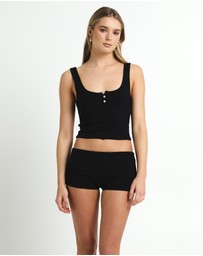 General Pants Co. Basics - Soft Knit Button Tank
