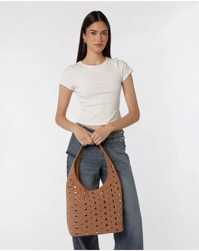 PETA AND JAIN - Yoko Studded Hobo Bag