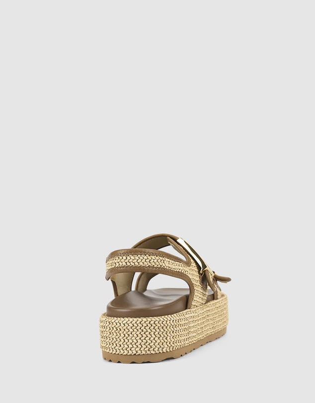 Siren - Apricot Flatform Sandals