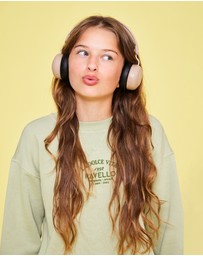 Kreafunk - Kreafunk Kids Buzz Bluetooth Headphones W/ Anc - Ivory Sand
