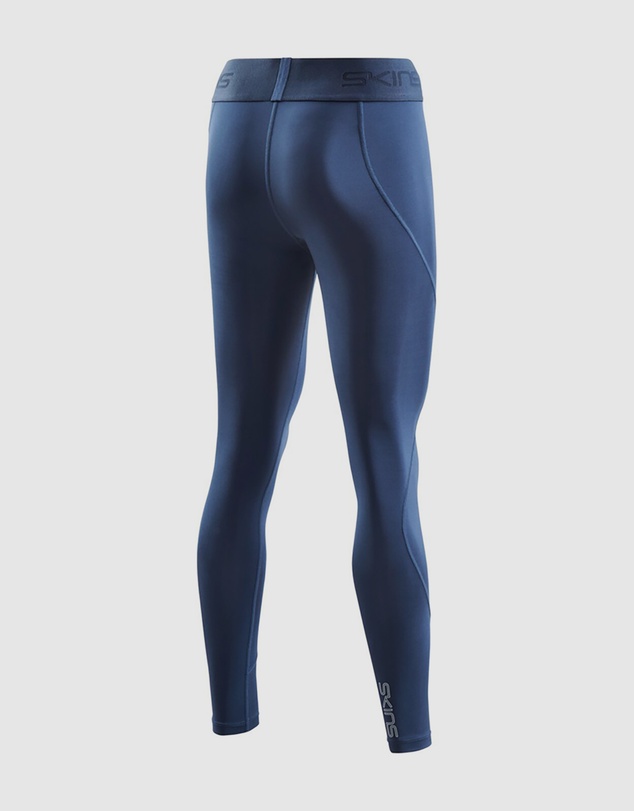 SKINS - SKINS Compression Women's Series-2 Gym Clothing Long Tight Navy Blue