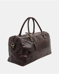 Pierre Cardin - Pierre Cardin Smooth Leather Overnight Bag