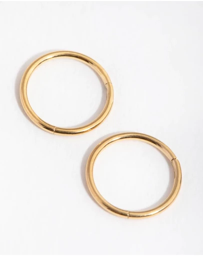 Lovisa - 24 Carat Gold Plated Surgical Steel 8mm Sleeper Earrings