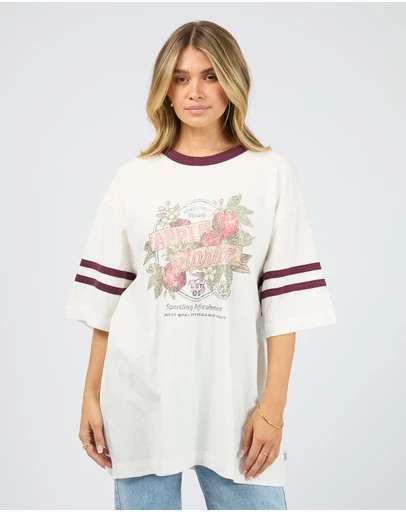 All About Eve - Spritz Time Oversized Tee Vintage White