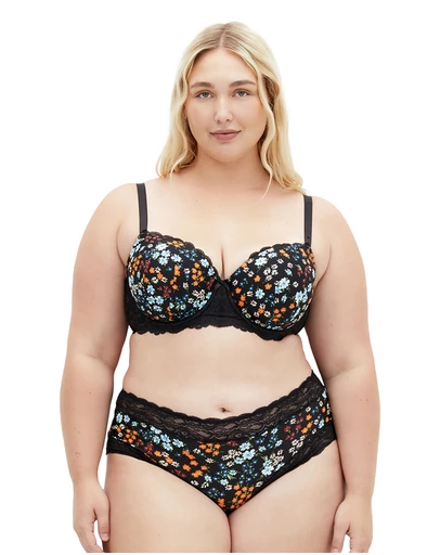 City Chic - Hailey Contour Print Bra