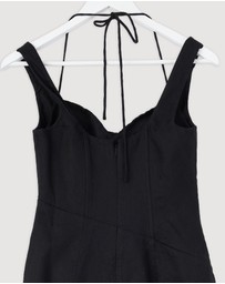 Revibe - Repaired Shona Joy Kasbah Bustier Draped Mini Dress - AU 6