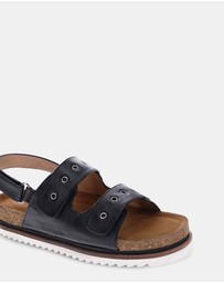 Mia Vita - Shay Adjustable Sandal - Black