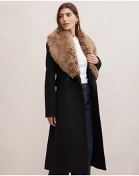 Forever New - Shelby Faux Fur Collar Coat