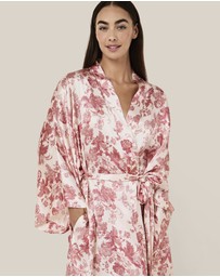 Papinelle - Madelyn Silk Kimono Maxi Robe