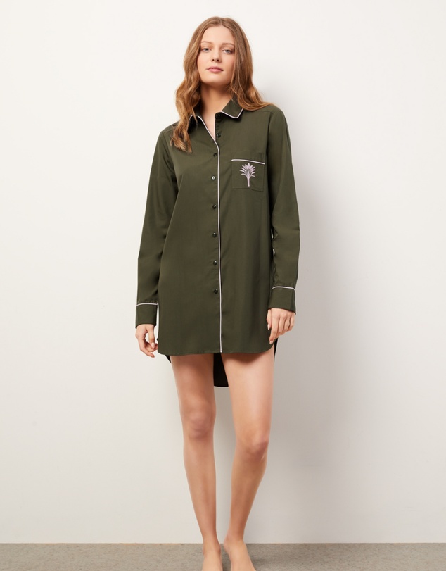 Wanderluxe Sleepwear - The Fern Night Shirt