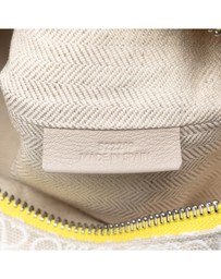Pre-Loved by Azura Reborn - Pre-Loved Repeat Anagram Jacquard and Leather Oblong Pouch