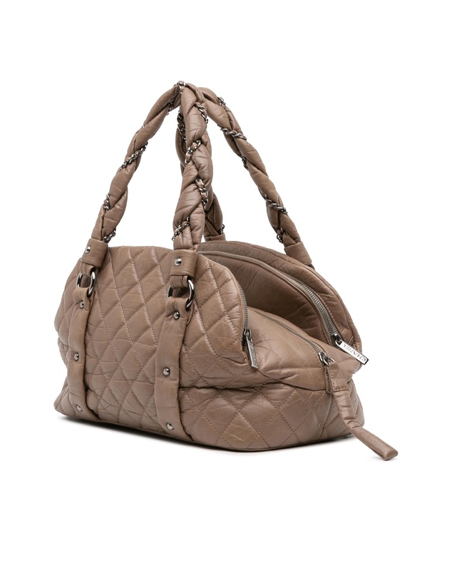 Pre-Loved by Azura Reborn - Pre-Loved Distressed Lambskin Lady Braid Bowler Bag