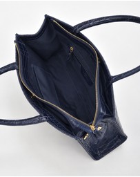 Cobb & Co - Arlie Leather Croc Tote