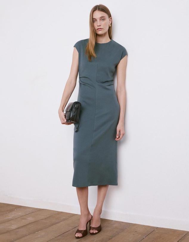 M.N.G - Midi-Dress With Draped Detail