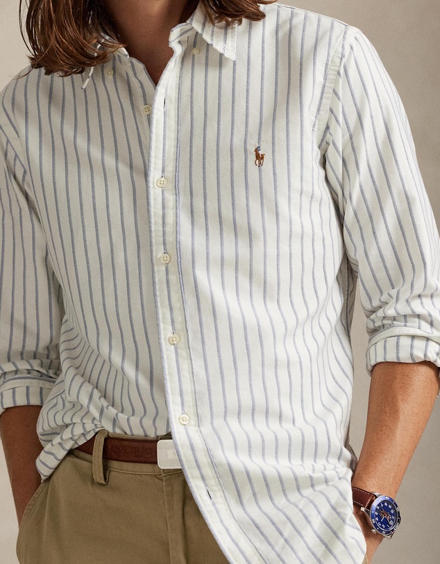 Polo Ralph Lauren - ICONIC EXCLUSIVE - Custom Fit Striped Oxford Shirt