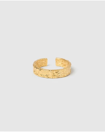 Arms Of Eve - Eros Gold Textured Ring - Medium