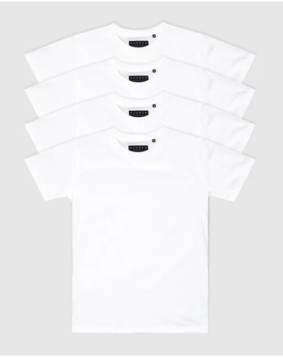 Xander - 4-Pack Blanc Tee