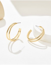Mestige - Architect Hoops - 18K Gold Plated