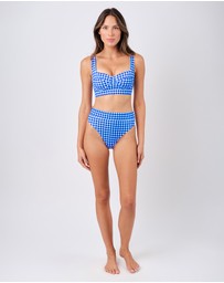 UNE PIECE - High-Cut High-Waisted Bikini Bottom