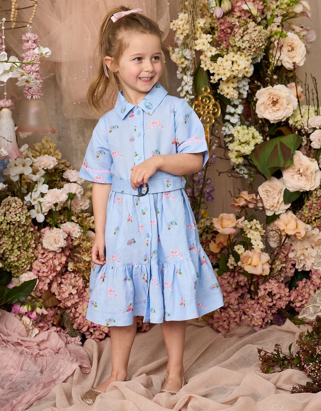Fleur Harris - 'Heirloom Treasures' Melody Dress in Blue