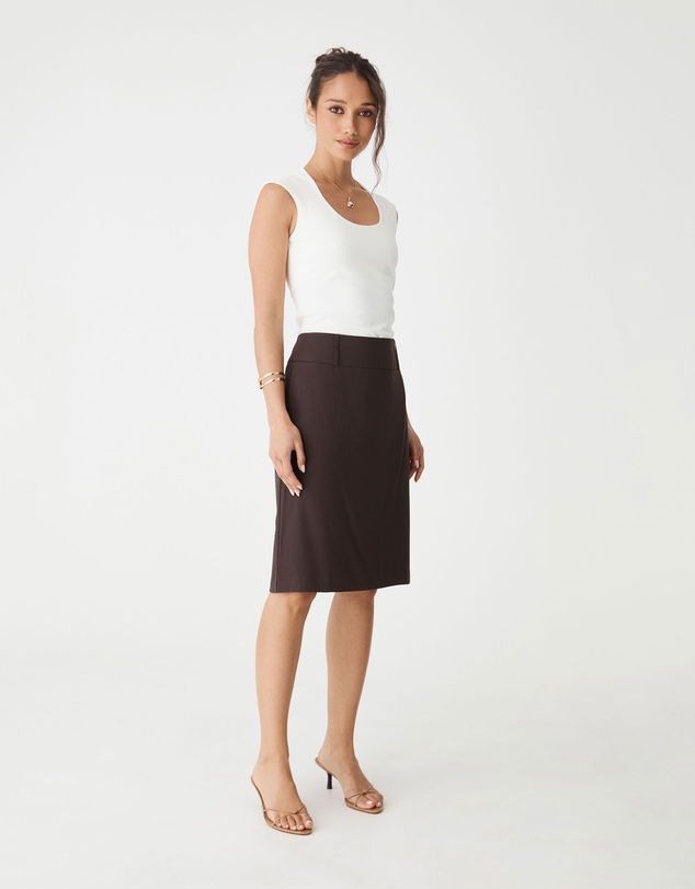 Forcast - Veronica Straight Crepe Skirt