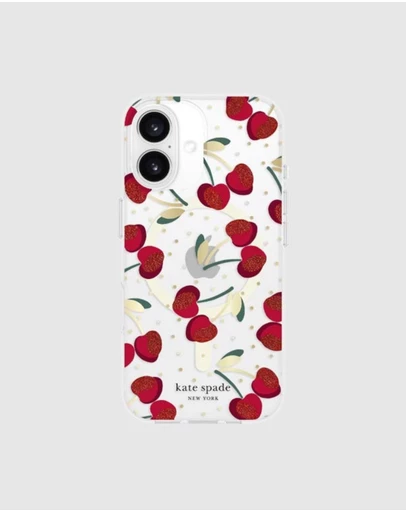 Kate Spade - Kate Spade Cherry Dot MagSafe Case for iPhone 16