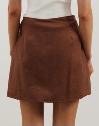 Atmos&Here - Zadie Mini Wrap Buckle Skirt