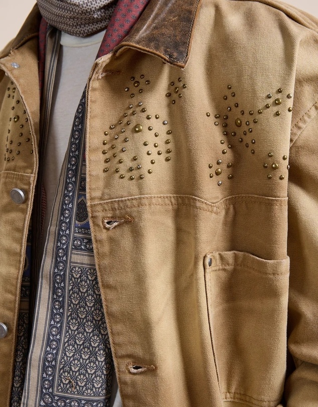 Found - Canvas Studded Work Jacket