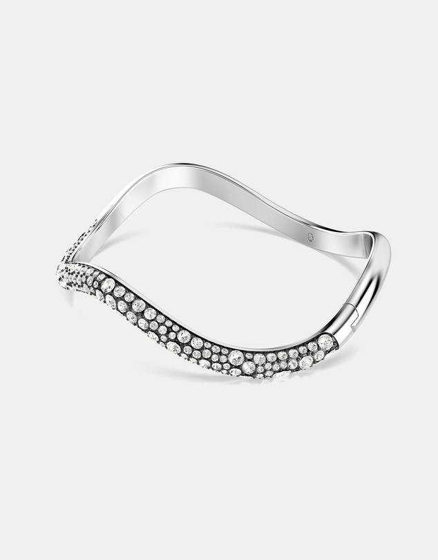 Swarovski - Sublima Bangle, Round Cut, White, Rhodium-Plated