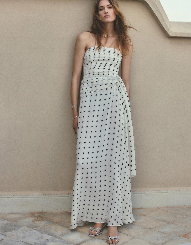 M.N.G - A-Line Polka-Dot Dress