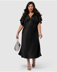 Pink Dusk by Curve Project - Wanting More Midi Dress