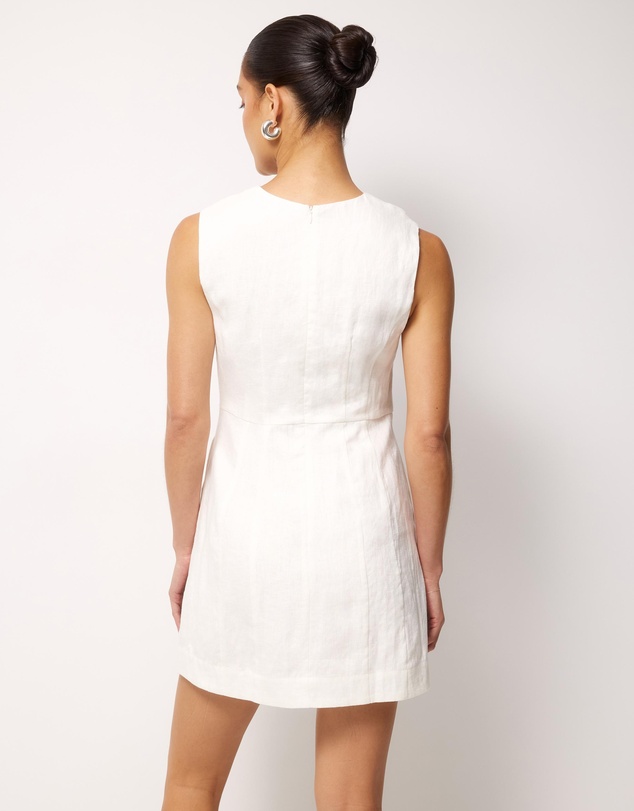 AERE - Audrey Linen A-Line Dress