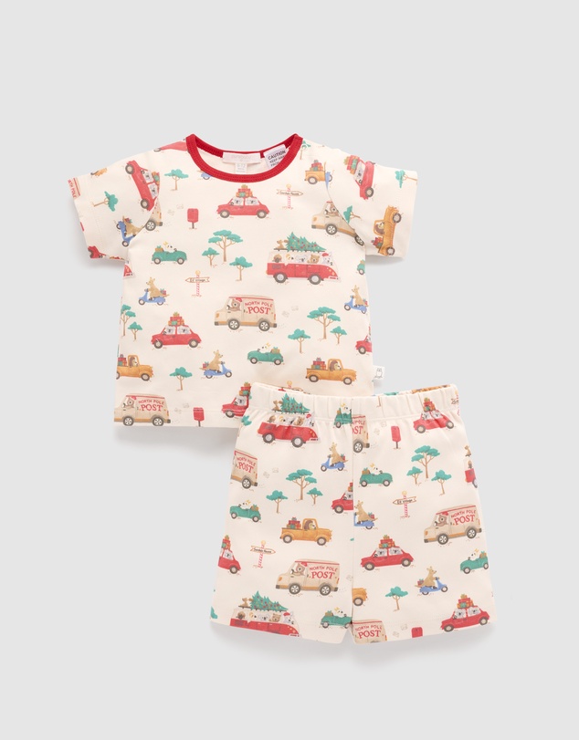 Purebaby - Short PJ Set-Kids-Babies